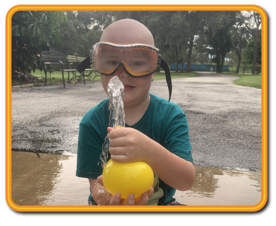 Noah and his water balloons