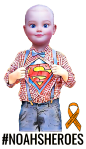 Noah's Heroes Superman. Fighting Leukemia is a superheros job